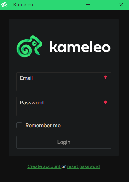 Запуск Kameleo